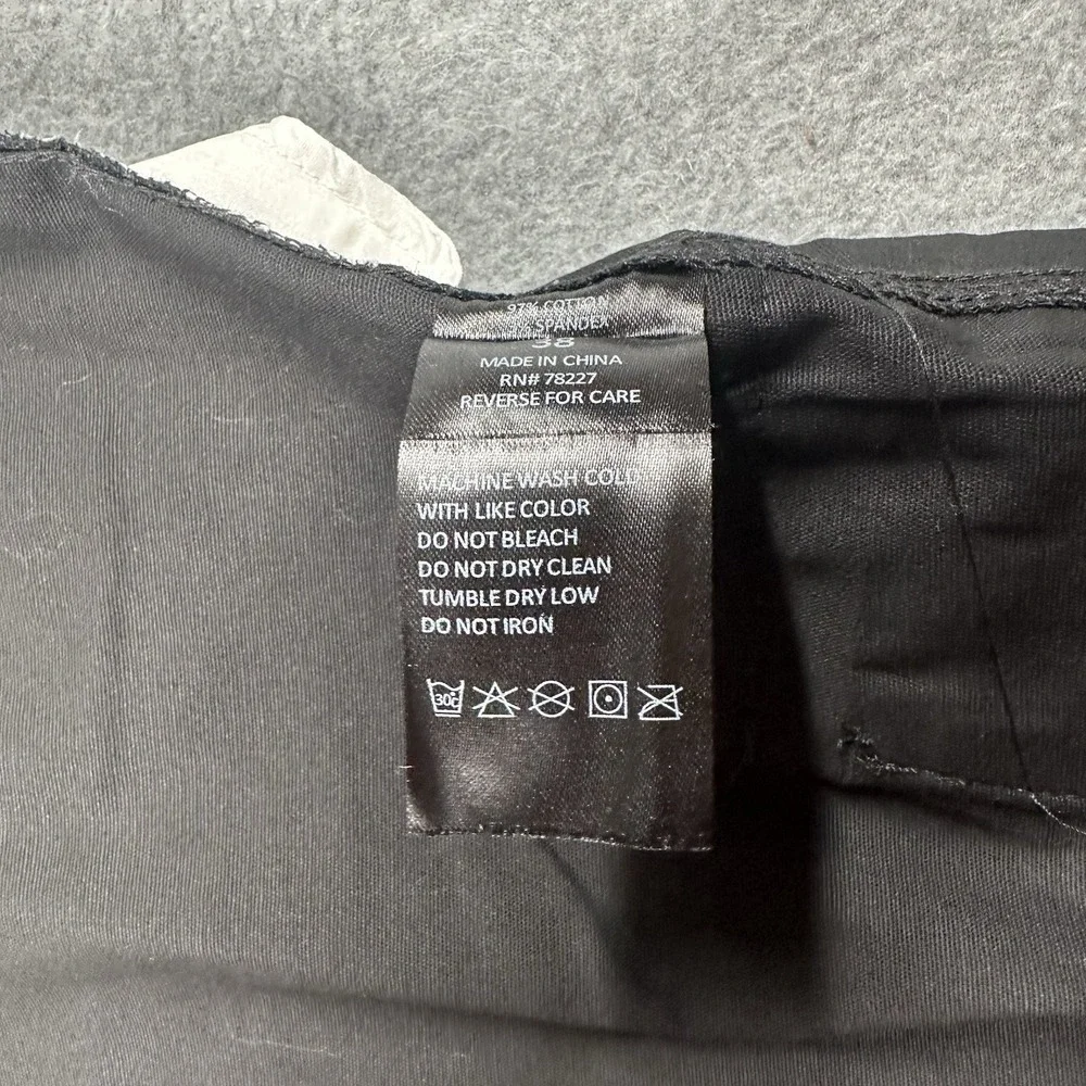 Rugged Trail Cargo Shorts Mens 38 Black Stretch Belted Cotton‎ Workwear NWT